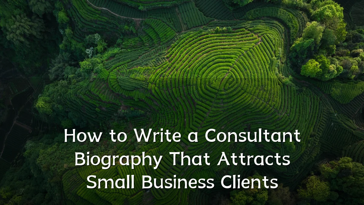 How to Write a Consultant Biography That Attracts Small Business Clients