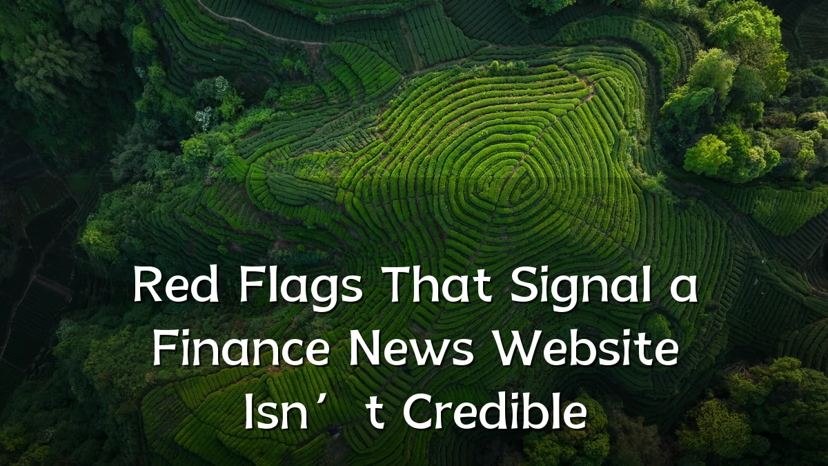 Red Flags That Signal a Finance News Website Isn’t Credible